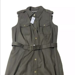 Banana Republic Size 12 Olive Green Dress NWT
